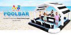 NB-PB019 Inflatable Pool Bar Inflatable Swimming Pool With Inflatable Bars For Pool Parties Event