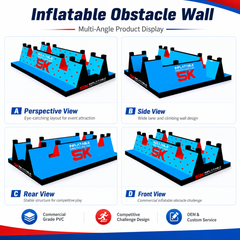 NB-OB063 Inflatable 5k Obstacle Course Outdoor Challenge Race Equipment For Events And Team Building