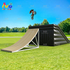 NB-AB003 Customized size FMX&BMX slope inflatable dirt bike landing airbag inflatable skiing airbag ramp