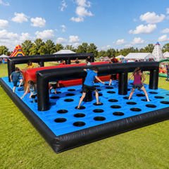 NB-OB065 Custom Inflatable 5k Obstacle Course Racing Track For Adventure Parks And Event Rentals