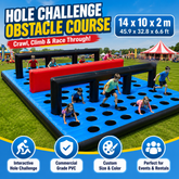 NB-OB065 Custom Inflatable 5k Obstacle Course Racing Track For Adventure Parks And Event Rentals