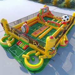 NB-OB045 Outdoor interactive jeux chateau gonflable bounce house combo games bouncy castle inflatable bouncer slide