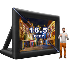 NB-SC002 16FT Inflatable Projector Screen Pvc Inflatable Movie Screen Outdoor For Theater Rear Screen Movie Inflatable