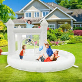 NB-WH005 Commercial Luxury All White Wedding Bouncer Jumping Bouncy Castle Inflatable White Bounce House