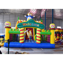 NB-BC057 Waterslide Combo Bouncer Luxury White Bounce House Kids Inflatable Bouncy Jump Castle