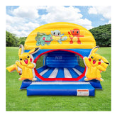 NB-BC116 Commercial Unisex Inflatable PVC Bouncer Slide Pikachu Jumping Castle for Kids Party with Blower