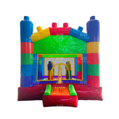 NB-BC081 Outdoor inflatable bouncy bounce house jeux gonflable kids commercial inflatable toy bricks bouncing jumping castle for kids