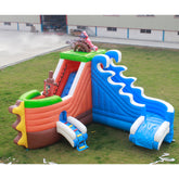 NB-SL040 Inflatable water slide adult and children inflatable water slide outdoor rock climbing wall slide and small splash pool