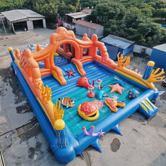 NB-OB041 Outdoor giant long amusement park bouncy castle bouncing castles inflatable bounce house combo