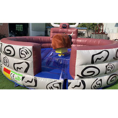 NG-SG047  Mechanical bull commercial outdoor ride kids adult style inflatable bouncer fight sport game ride price crazy rodeo bull game