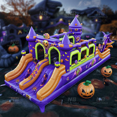 NB-OB042 Outdoor giant kids panda bouncy castle slide bouncing castles inflatable bounce house combo