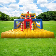 NB-SL062 Commercial Grade Multi-Lane Inflatable Dry Slide - Colorful Kids Bounce Slide for Parties & Events