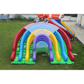 NB-SL036 Popular inflatable bounce small inflatable water slide garden swimming pool with slide for sale rental