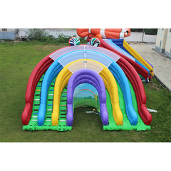 NB-SL036 Popular inflatable bounce small inflatable water slide garden swimming pool with slide for sale rental