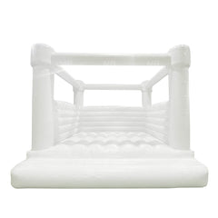 NB-WH015 Commercial white indoor outdoor kids jumper inflatable bouncer bouncy castle white bounce house with ball pit pool wedding party