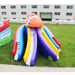 NB-SL034 Commercial Outdoor Palm Tree Kids Adults Party Waterslide Inflatable Pool Water Slide With Air Blower