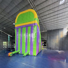 NB-SL030 Purple tropical waterslide combo bounce house inflatable water slide with pool bounce house water slides inflat slide