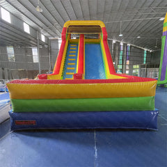 NB-SL031 Double slide large pool inflatable water slide with removable handrails Outdoor indoor sports inflatable toy games