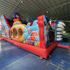 NB-SL028 Commercial grade outdoor bounce house pool juegos inflables acuaticos coconut falls inflatable water slide wholesale