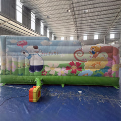 NB-BC060 Bounce House With Slide Jumping Castle Inflatable Bouncer Bouncy Castle White Bounce House For Party
