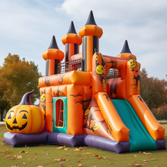 NB-BC071 Party halloween custom pumpkin bounce house inflatable jumping bouncing bouncy castle commercial outdoor bouncer bounce house