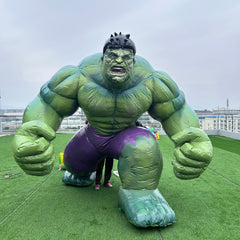 NB-CT032 Giant Green Inflatable Hulk - Custom Logo, Adult Size Cartoon Character Decoration for Advertising and Events