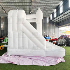 NB-WH020 Commercial Grade Inflatable White Bounce House Castle PVC Jumper with Air Blower for Weddings