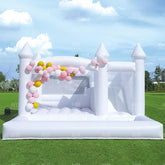 NB-WH008 Outdoor Indoor Large Commercial PVC White Bouncy Castle Inflatable Bounce House Jumper For Party Rental Wedding Event Show