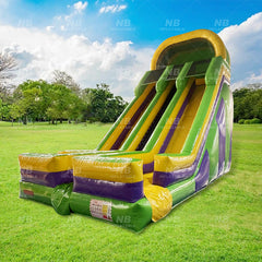 NB-SL049 Popular inflatable bounce small inflatable water slide garden swimming pool with slide for sale rental