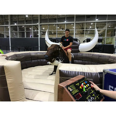 NG-SG048 Outdoor adults electric games mechanical bull commercial riding machine controls inflatable mechanical rodeo bull