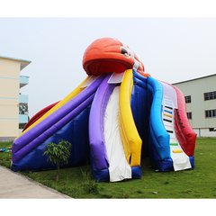 NB-SL034 Commercial Outdoor Palm Tree Kids Adults Party Waterslide Inflatable Pool Water Slide With Air Blower