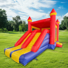 NB-BC092 Commercial bounce house with slide for party inflatable jumping haunted bouncer bouncy castle bounce for kids play outdoor