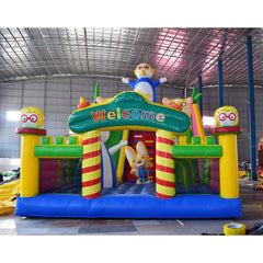 NB-BC057 Waterslide Combo Bouncer Luxury White Bounce House Kids Inflatable Bouncy Jump Castle