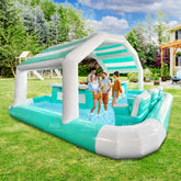 NB-PB028 Customized Backyard Water Swimming Pool Inflatable Sofa Pool bar Pub House Blow up Bars for Adults Party