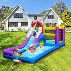 NB-HL006 Inflatable combination jumping toy ocean ball pool fruit theme children's rock climbing slide