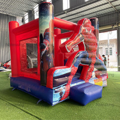 BC-198 Spider man inflatable bouncer factory high quality jumping castle slide combo commercial bounce house for party rental