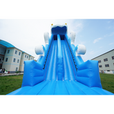 NB-SL038 Factory customized kids heavy duty waterslides marble double lane inflatable palm tree water slide for adult