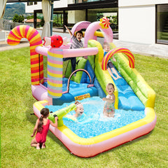 广东新福气 inflatable 儿童蹦床城堡,室内外家庭用充气弹跳乐园,色彩鲜艳安全设计