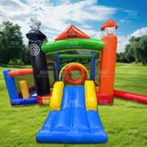 NB-BC104 Kids inflatable moonwalk combo  jumper bouncer bouncy castle commercial jumping bounce house party for sale