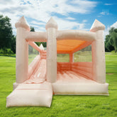 NB-WH013 Commercial Happy Party Kids Outdoor Mini White Inflatable Bounce House Children Moonwalk White Jumping Castle with ball pit