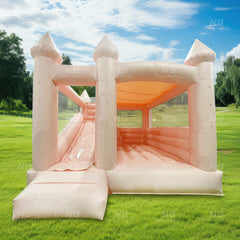NB-WH013 Commercial Happy Party Kids Outdoor Mini White Inflatable Bounce House Children Moonwalk White Jumping Castle with ball pit