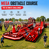NB-OB061 5K Inflatable Obstacle Course Park Commercial Grade Giant Inflatable Challenge Course for Events Rentals & Outdoor Festivals