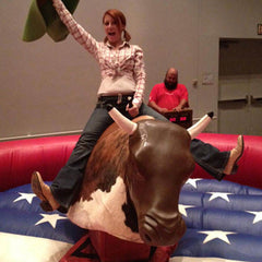 NG-SG048 Outdoor adults electric games mechanical bull commercial riding machine controls inflatable mechanical rodeo bull