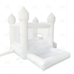 NB-WH006 Outdoor giant white jumping bouncer bouncing castles summer inflatable bounce house for party