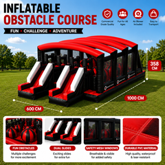 NB-OB062 Custom Modular Inflatable Obstacle Course for Kids & Adults Commercial Grade Inflatable Challenge Course with Free Design