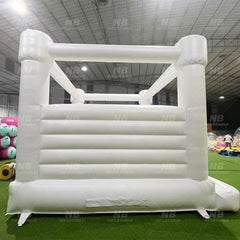 NB-WH015 Commercial white indoor outdoor kids jumper inflatable bouncer bouncy castle white bounce house with ball pit pool wedding party
