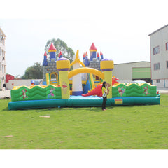 NB-BC042 Inflatable bounce house and inflatable slide combination Inflatable dry slide and wet slide for kids and adults
