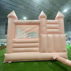 NB-WH013 Commercial Happy Party Kids Outdoor Mini White Inflatable Bounce House Children Moonwalk White Jumping Castle with ball pit