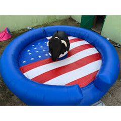 NG-SG051 Commercial mechanical bull ride western outdoor adult mattress mechanical inflatable sport game rodeo bull