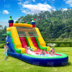NB-BC108 Inflatable moonwalk bouncer bouncy castle house combo commercial bounce house jumping castle for party kids inflatable bouncer